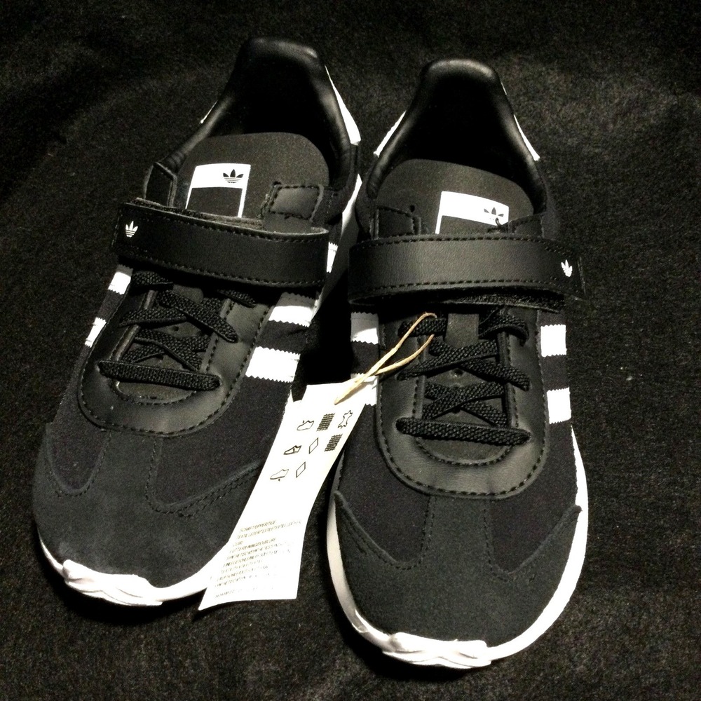 Adidas OriginalsCountry XLG CF EL C Kids Sneakers Black White IF6150 Size 2.5 US
